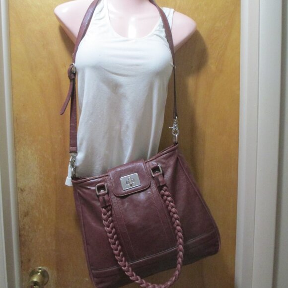 NEW Dana Buchman Burgundy L-XL Crossbody/Shoulder Bag - Picture 3 of 10